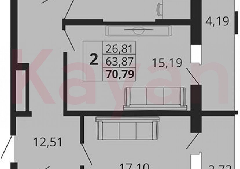 Продажа 2-комн. квартиры, 63.87 кв.м фото 0 Продажа 2-комн. квартиры, 63.87 кв.м фото 0
