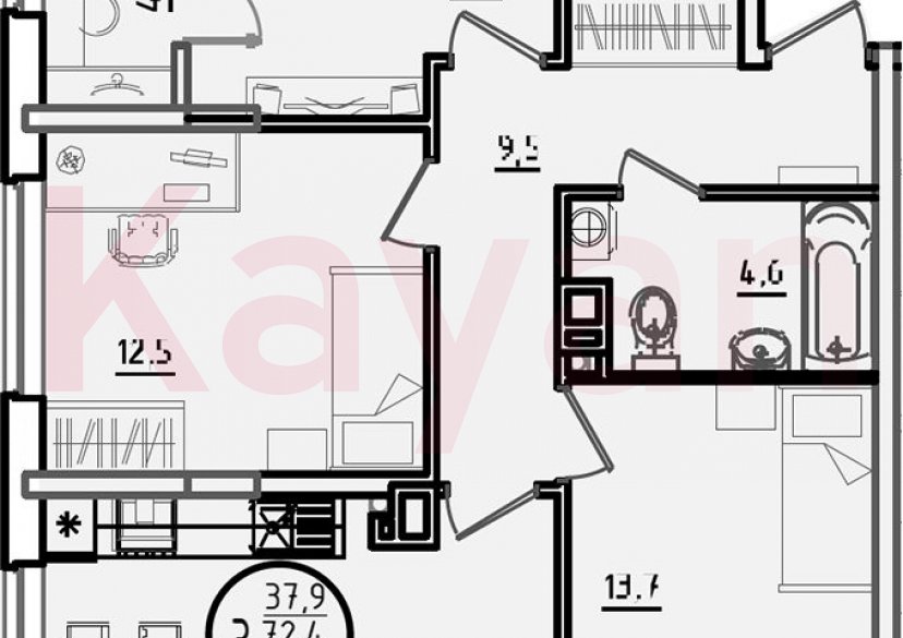 Продажа 3-комн. квартиры, 72.4 кв.м фото 0 Продажа 3-комн. квартиры, 72.4 кв.м фото 0