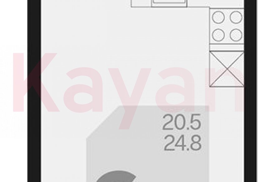 Продажа студии, 24.8 кв.м фото 0 Продажа студии, 24.8 кв.м фото 0