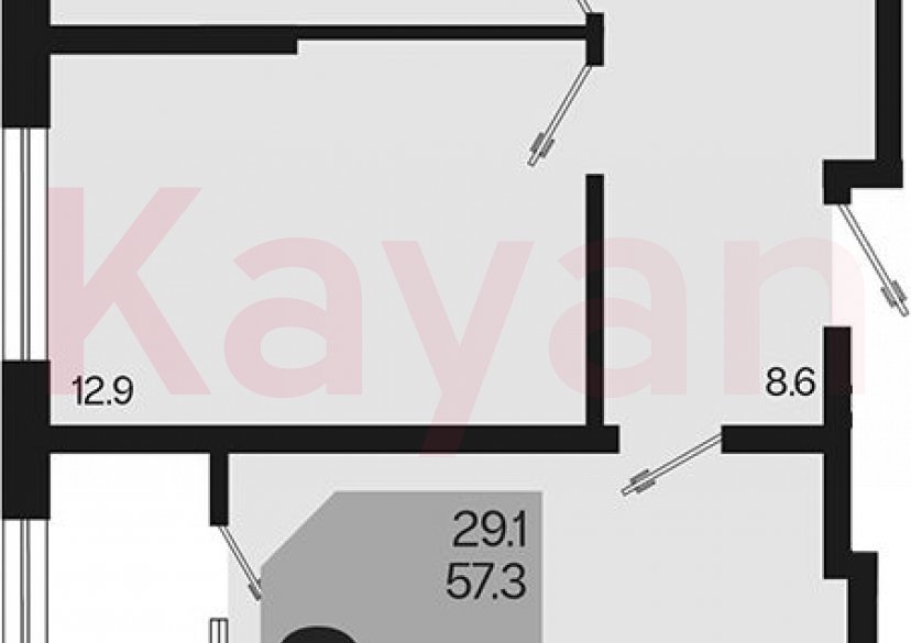 Продажа 2-комн. квартиры, 57.3 кв.м фото 0 Продажа 2-комн. квартиры, 57.3 кв.м фото 0