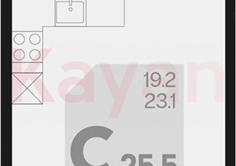 Продажа студии, 23.1 кв.м фото 0 Продажа студии, 23.1 кв.м фото 0