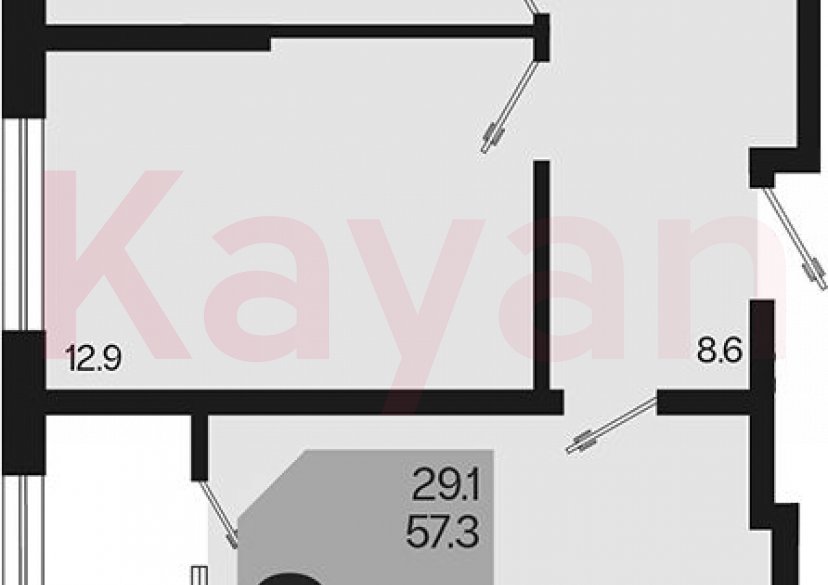 Продажа 2-комн. квартиры, 57.3 кв.м фото 0 Продажа 2-комн. квартиры, 57.3 кв.м фото 0