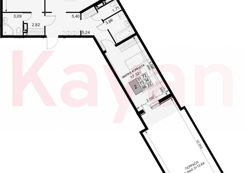 Продажа 2-комн. квартиры, 71.54 кв.м фото 0 Продажа 2-комн. квартиры, 71.54 кв.м фото 0