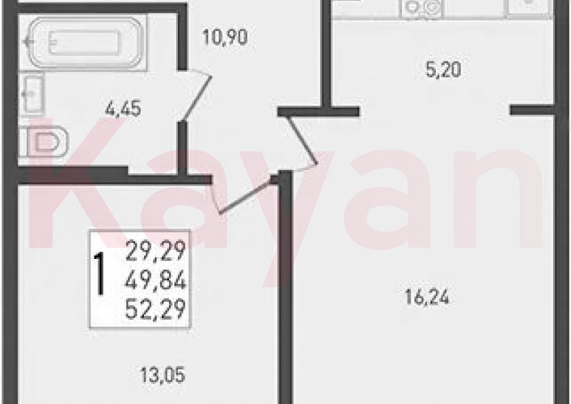 Продажа 2-комн. квартиры, 49.84 кв.м фото 0 Продажа 2-комн. квартиры, 49.84 кв.м фото 0