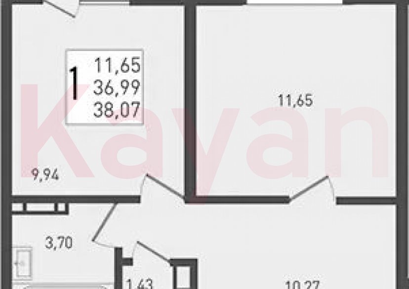 Продажа 1-комн. квартиры, 36.99 кв.м фото 0 Продажа 1-комн. квартиры, 36.99 кв.м фото 0