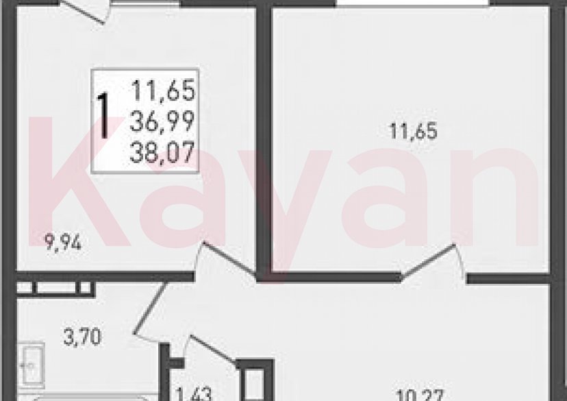 Продажа 1-комн. квартиры, 36.99 кв.м фото 0 Продажа 1-комн. квартиры, 36.99 кв.м фото 0