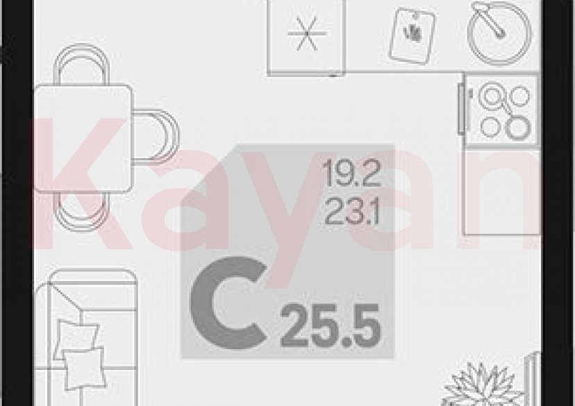 Продажа студии, 23.1 кв.м фото 0