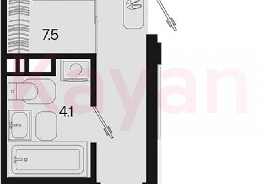 Продажа 2-комн. квартиры, 44.8 кв.м фото 0