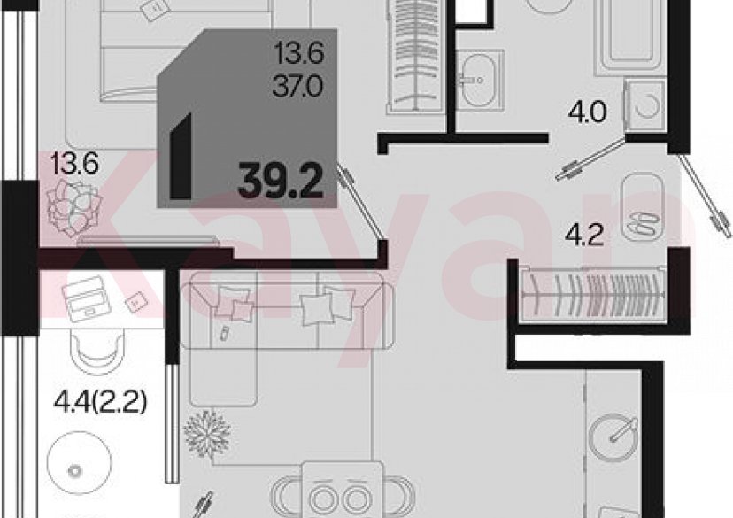 Продажа 1-комн. квартиры, 37 кв.м фото 0 Продажа 1-комн. квартиры, 37 кв.м фото 0