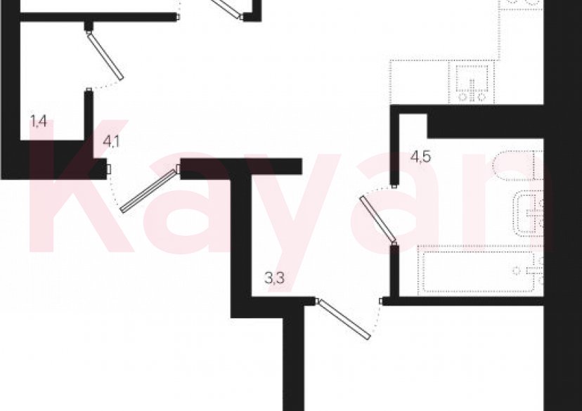 Продажа 2-комн. квартиры, 55.3 кв.м фото 0
