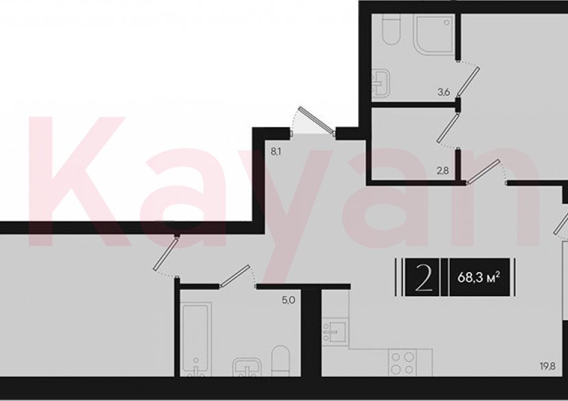 Продажа 2-комн. квартиры, 66.25 кв.м фото 0 Продажа 2-комн. квартиры, 66.25 кв.м фото 0