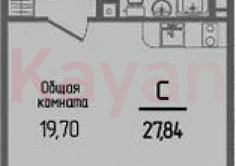 Продажа студии, 26.42 кв.м фото 0 Продажа студии, 26.42 кв.м фото 0