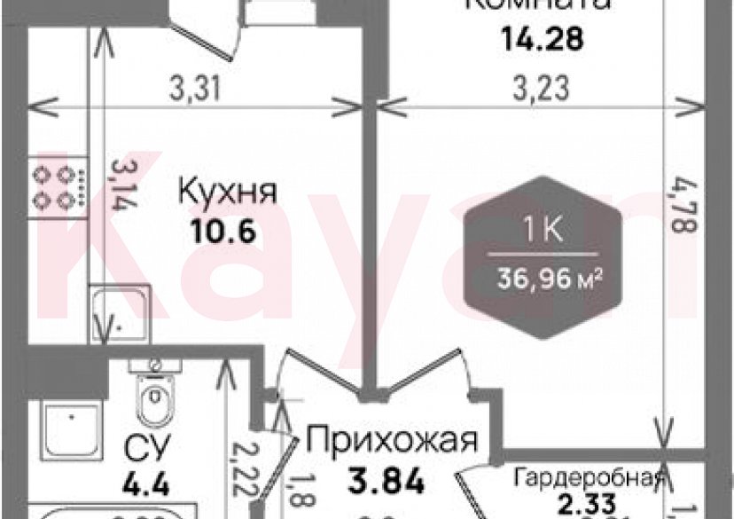 Продажа 1-комн. квартиры, 35.45 кв.м фото 0 Продажа 1-комн. квартиры, 35.45 кв.м фото 0