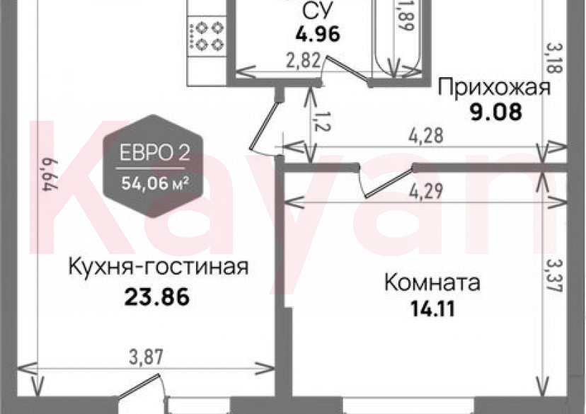 Продажа 2-комн. квартиры, 52.01 кв.м фото 0 Продажа 2-комн. квартиры, 52.01 кв.м фото 0