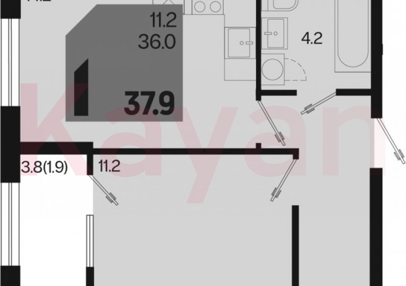 Продажа 1-комн. квартиры, 36 кв.м фото 0 Продажа 1-комн. квартиры, 36 кв.м фото 0