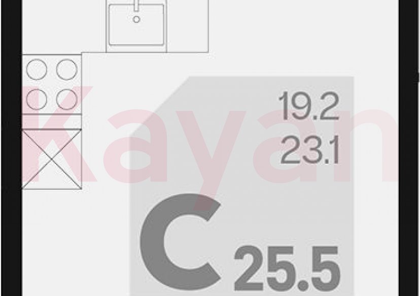 Продажа студии, 23.1 кв.м фото 0 Продажа студии, 23.1 кв.м фото 0