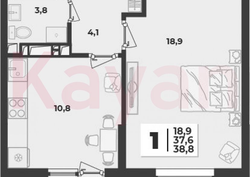 Продажа 1-комн. квартиры, 37.6 кв.м фото 0 Продажа 1-комн. квартиры, 37.6 кв.м фото 0
