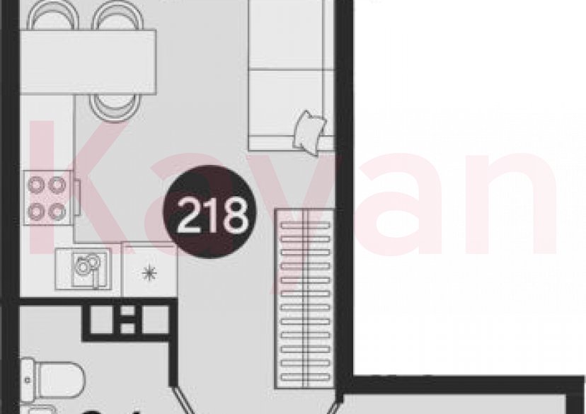 Продажа студии, 25.6 кв.м фото 0