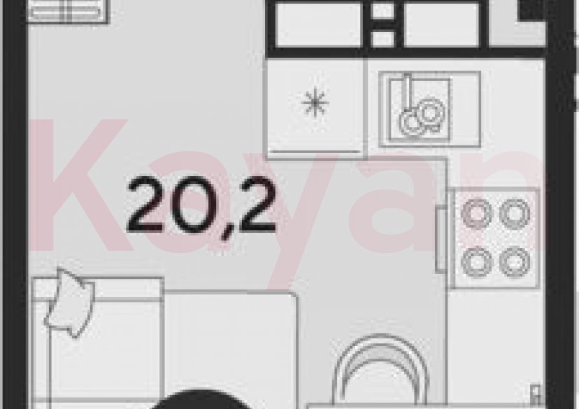 Продажа студии, 23.7 кв.м фото 0 Продажа студии, 23.7 кв.м фото 0