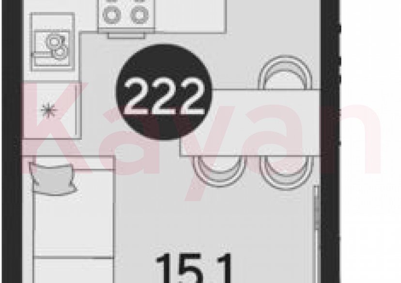 Продажа студии, 18.2 кв.м фото 0 Продажа студии, 18.2 кв.м фото 0