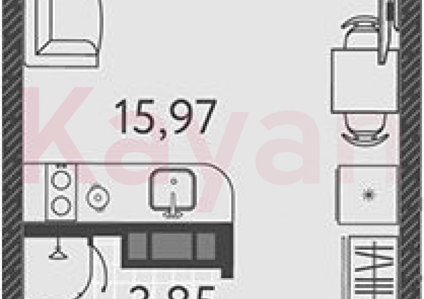 Продажа студии, 19.82 кв.м фото 0