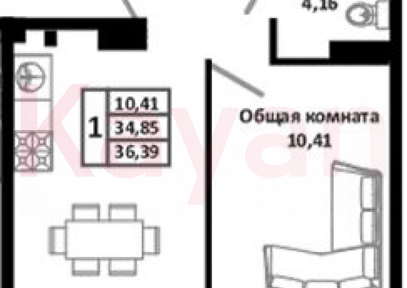 Продажа 2-комн. квартиры, 34.85 кв.м фото 0 Продажа 2-комн. квартиры, 34.85 кв.м фото 0