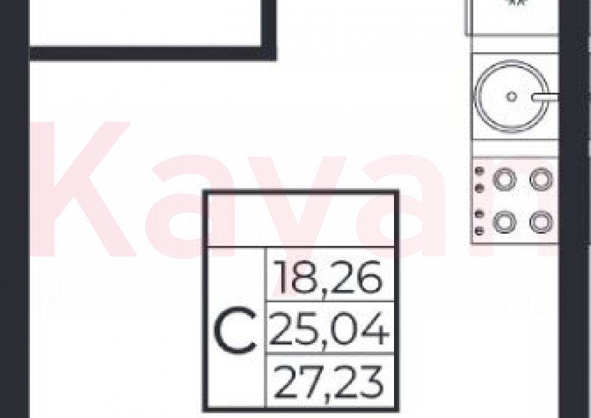 Продажа студии, 25.04 кв.м фото 0