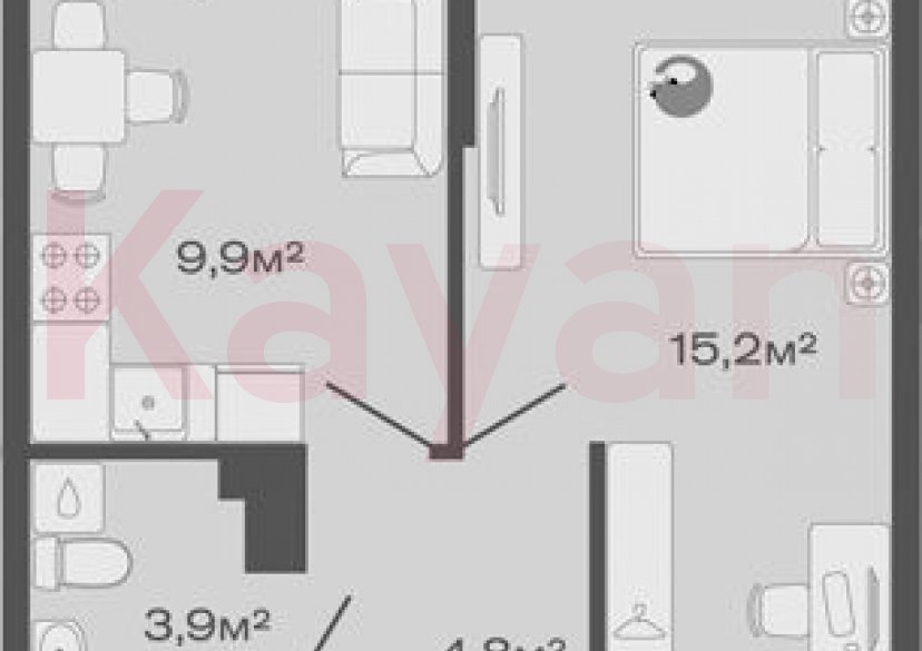 Продажа 1-комн. квартиры, 33.8 кв.м фото 0 Продажа 1-комн. квартиры, 33.8 кв.м фото 0