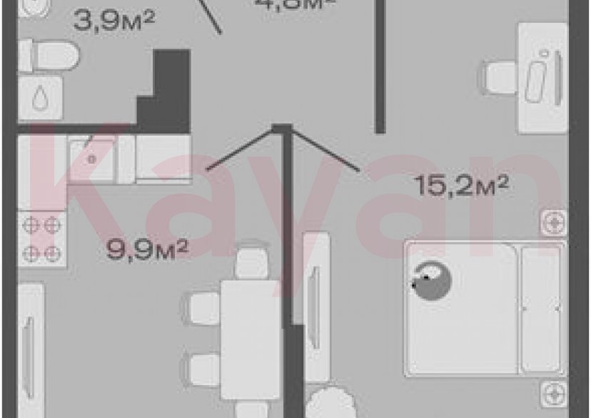 Продажа 1-комн. квартиры, 33.8 кв.м фото 0 Продажа 1-комн. квартиры, 33.8 кв.м фото 0