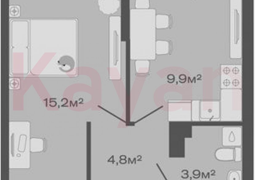Продажа 1-комн. квартиры, 33.8 кв.м фото 0 Продажа 1-комн. квартиры, 33.8 кв.м фото 0