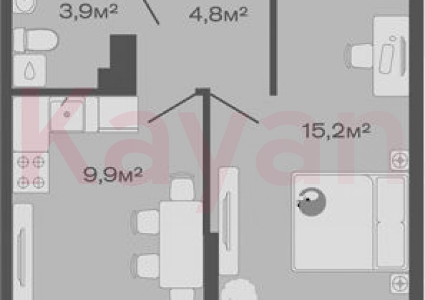 Продажа 1-комн. квартиры, 33.8 кв.м фото 0