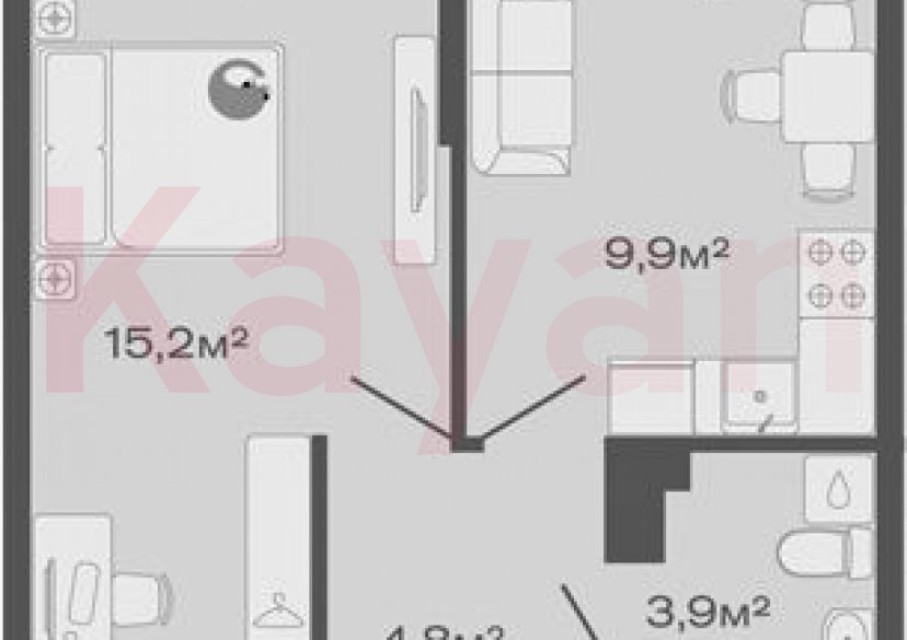 Продажа 1-комн. квартиры, 33.8 кв.м фото 0 Продажа 1-комн. квартиры, 33.8 кв.м фото 0