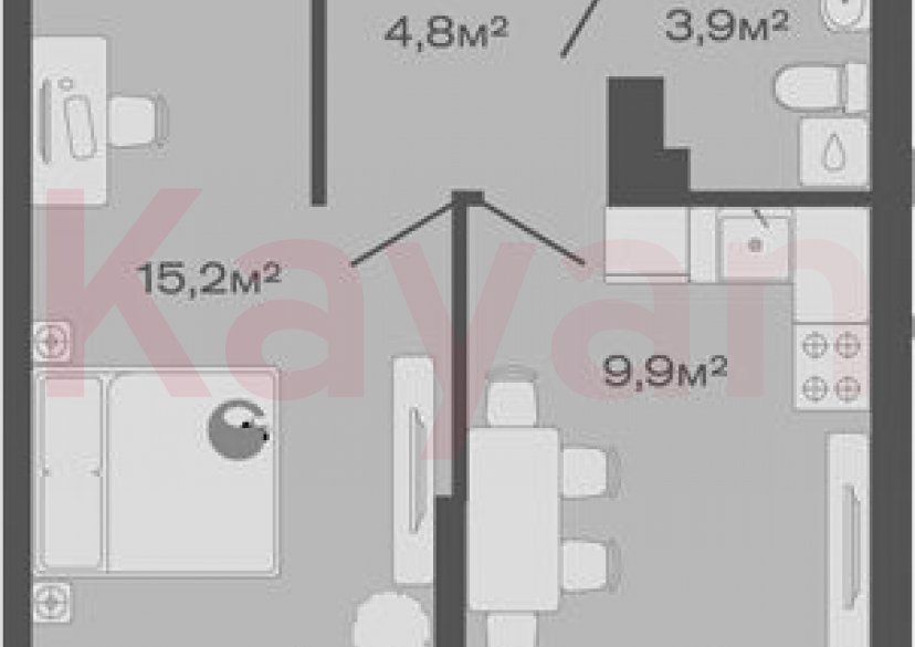 Продажа 1-комн. квартиры, 33.8 кв.м фото 0 Продажа 1-комн. квартиры, 33.8 кв.м фото 0