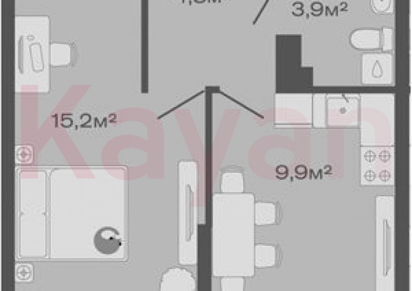 Продажа 1-комн. квартиры, 33.8 кв.м фото 0 Продажа 1-комн. квартиры, 33.8 кв.м фото 0