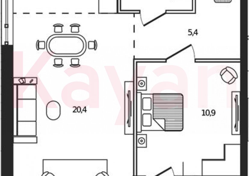 Продажа 2-комн. квартиры, 46.4 кв.м фото 0 Продажа 2-комн. квартиры, 46.4 кв.м фото 0
