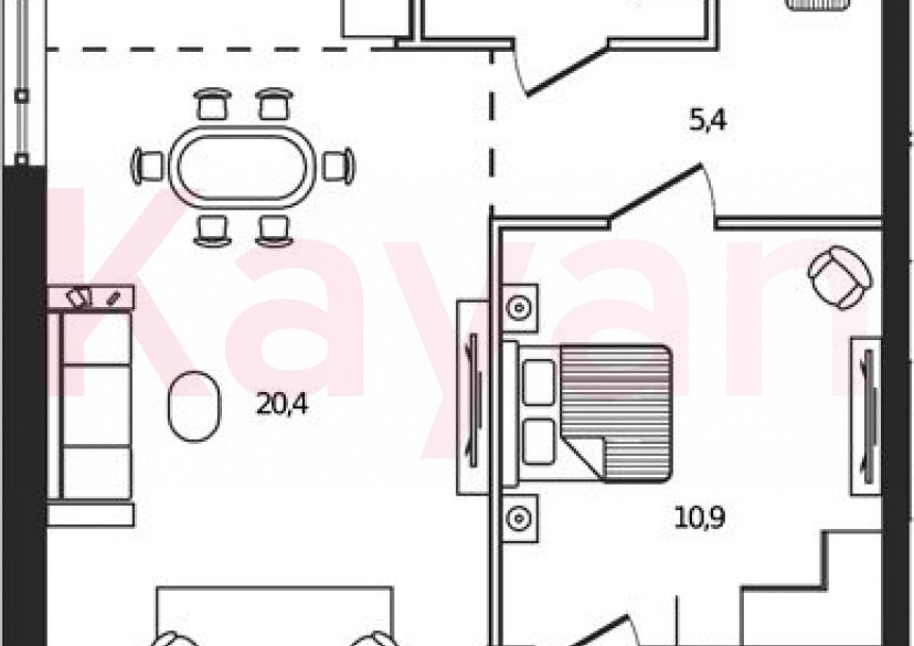 Продажа 2-комн. квартиры, 46.3 кв.м фото 0 Продажа 2-комн. квартиры, 46.3 кв.м фото 0
