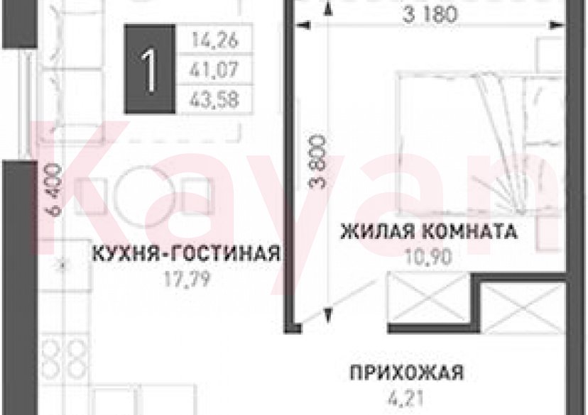 Продажа 1-комн. квартиры, 37.71 кв.м фото 0 Продажа 1-комн. квартиры, 37.71 кв.м фото 0
