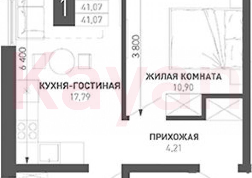 Продажа 1-комн. квартиры, 37.71 кв.м фото 0