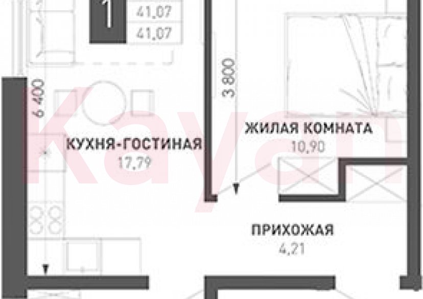 Продажа 1-комн. квартиры, 37.71 кв.м фото 0