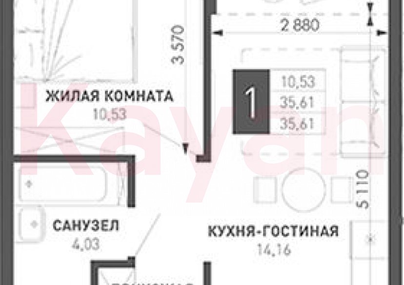 Продажа 1-комн. квартиры, 32.21 кв.м фото 0 Продажа 1-комн. квартиры, 32.21 кв.м фото 0