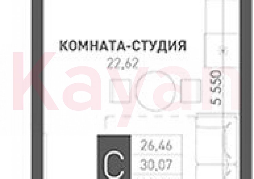 Продажа студии, 26.23 кв.м фото 0 Продажа студии, 26.23 кв.м фото 0