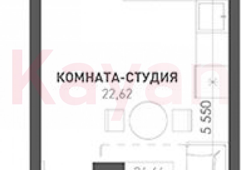 Продажа студии, 26.23 кв.м фото 0 Продажа студии, 26.23 кв.м фото 0