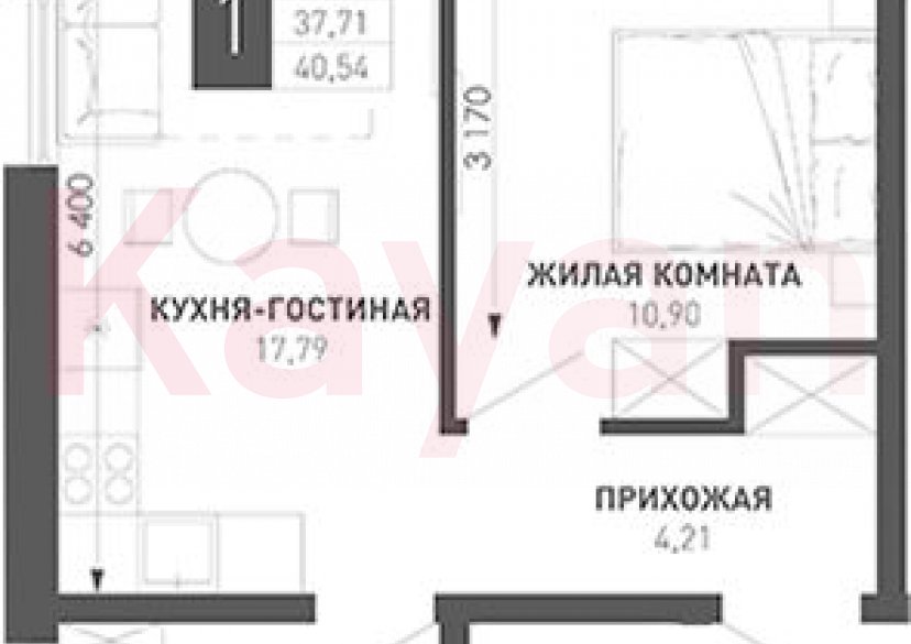 Продажа 1-комн. квартиры, 37.71 кв.м фото 0