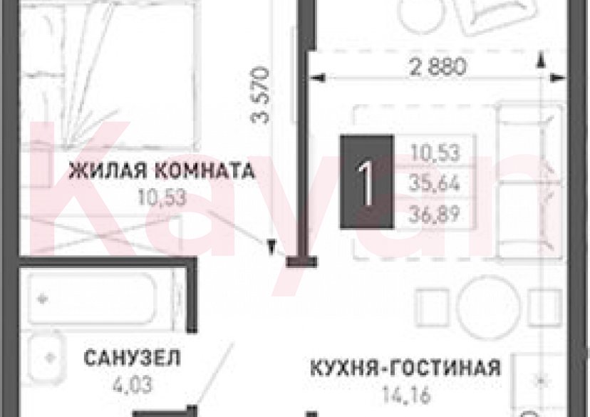 Продажа 1-комн. квартиры, 32.21 кв.м фото 0