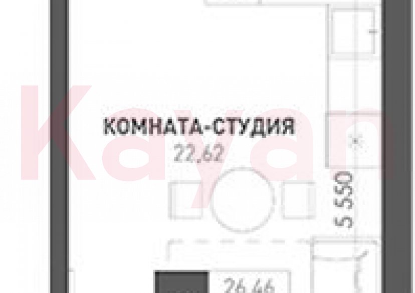 Продажа студии, 26.23 кв.м фото 0 Продажа студии, 26.23 кв.м фото 0