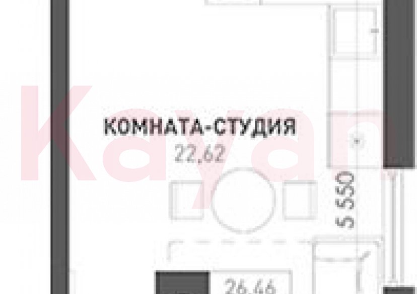 Продажа студии, 26.23 кв.м фото 0 Продажа студии, 26.23 кв.м фото 0