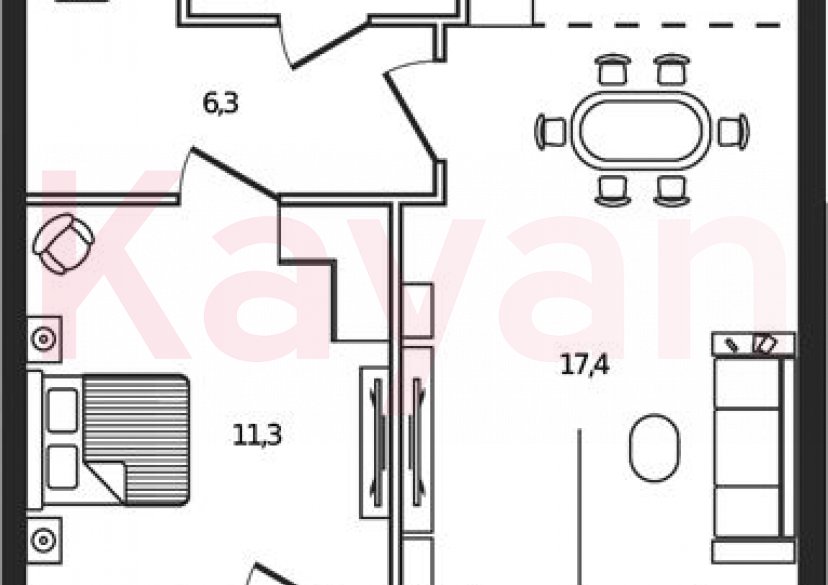 Продажа 2-комн. квартиры, 44.2 кв.м фото 0 Продажа 2-комн. квартиры, 44.2 кв.м фото 0