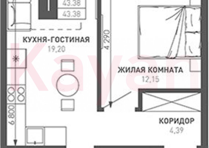 Продажа 1-комн. квартиры, 40.52 кв.м фото 0 Продажа 1-комн. квартиры, 40.52 кв.м фото 0