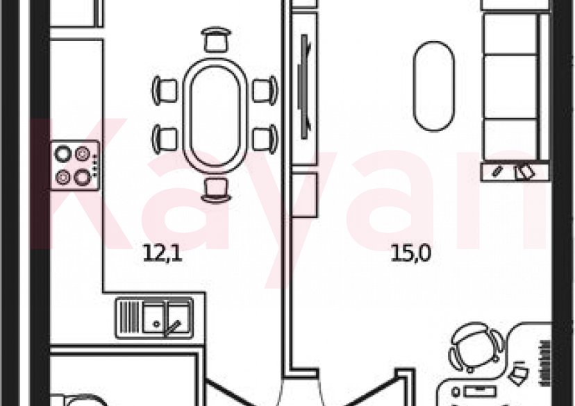 Продажа 1-комн. квартиры, 36.3 кв.м фото 0 Продажа 1-комн. квартиры, 36.3 кв.м фото 0