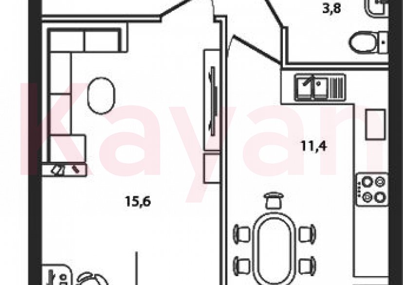 Продажа 1-комн. квартиры, 39.3 кв.м фото 0 Продажа 1-комн. квартиры, 39.3 кв.м фото 0
